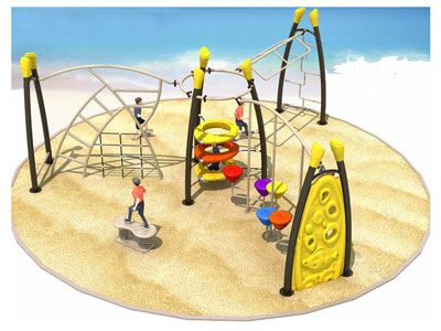 Durable Kids Outdoor Climbing Frame with Panels TP-022